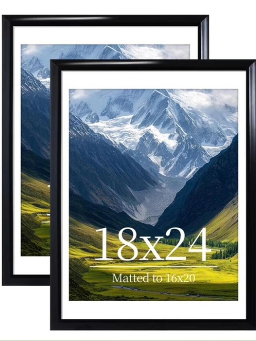 *2 PACK 18X24 PICTURE FRAMES-BLACK